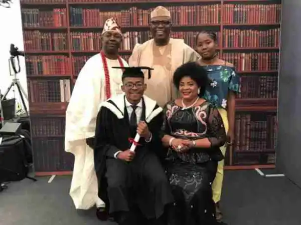 20-Year-Old Son Of Buhari’s Aide Graduates With First Class From The UK. Photos